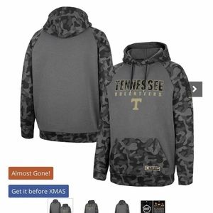 Brand New With Tags. Men’s UT Hoodie. Black/Gray Camo. Size Medium